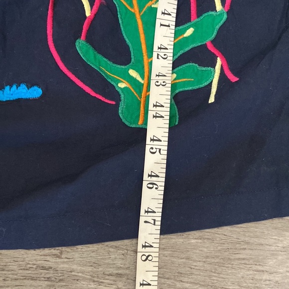 Smithsonian institution Blue Embroidered Sea Fish Appliqué Dress Size XL - Picture 7 of 16